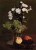Still Life - Chrysanthemums and Grapes